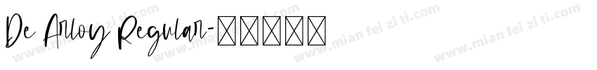 De Arloy Regular字体转换